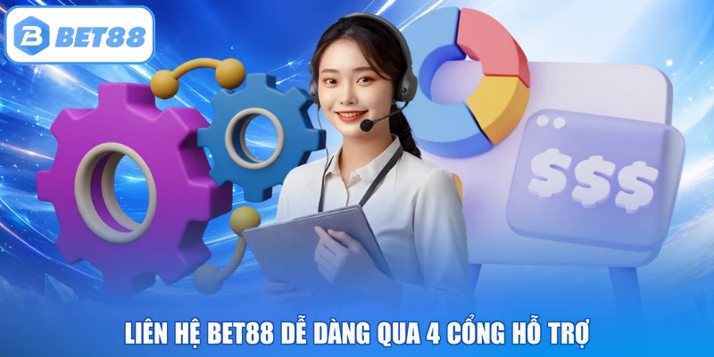 Liên hệ BET88 dễ dàng qua 4 cổng hỗ trợ