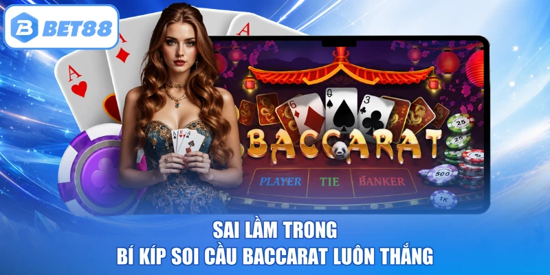 Sai lầm trong bí kíp soi cầu Baccarat luôn thắng