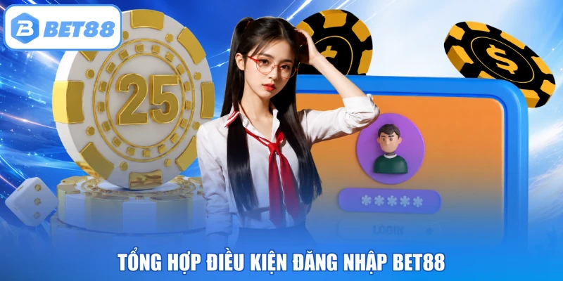 Tổng hợp điều kiện đăng nhập BET88